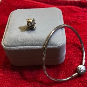 Pandora Lucky Elephant Charm and Forever Queen Charm